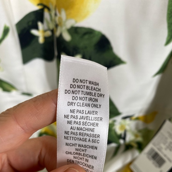 NWT Adrianna Papell Lemon Print A-Line Dress - Picture 10 of 12